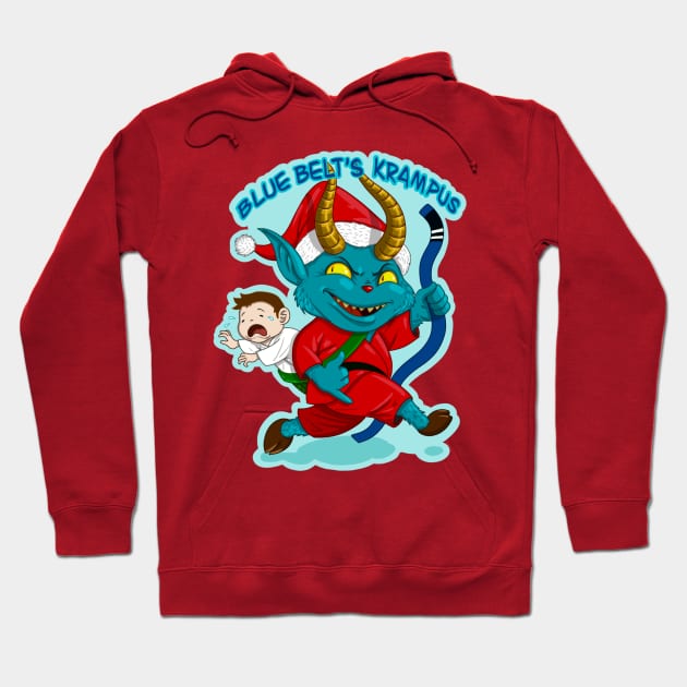 Blue belt Krampus - Jiu jitsu meme Hoodie by undersideland